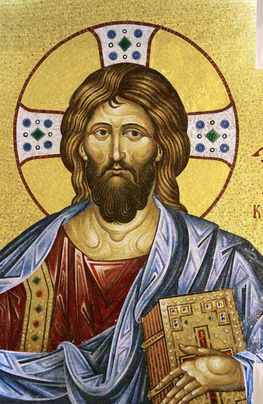 Мозаика Пантократор в куполе церкви 2
